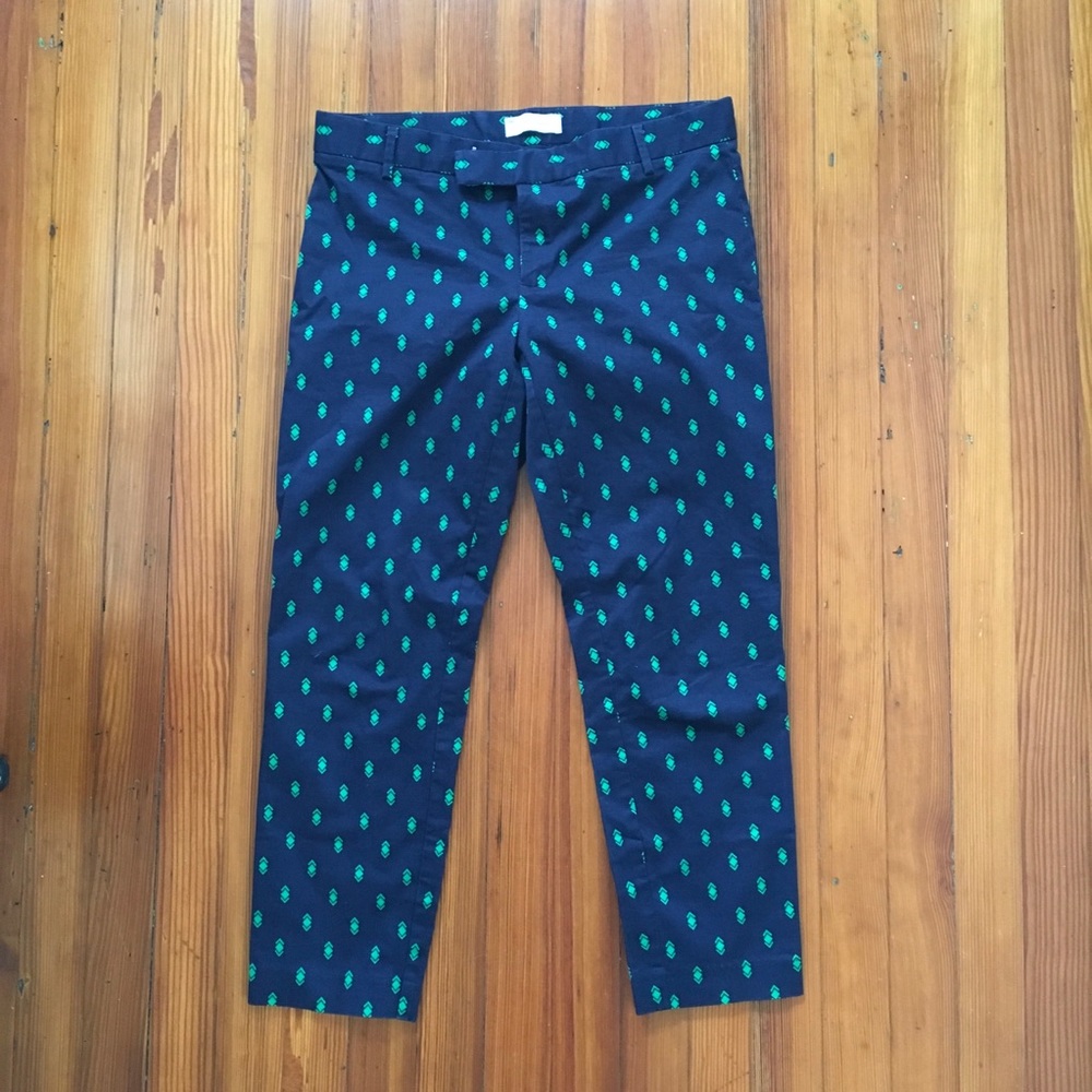 Patterned cropped pixie pants Sz 8